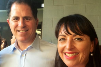 Catriona_Pollard_with_Michael_Dell,_CEO_and_founder_of_Dell_Computers